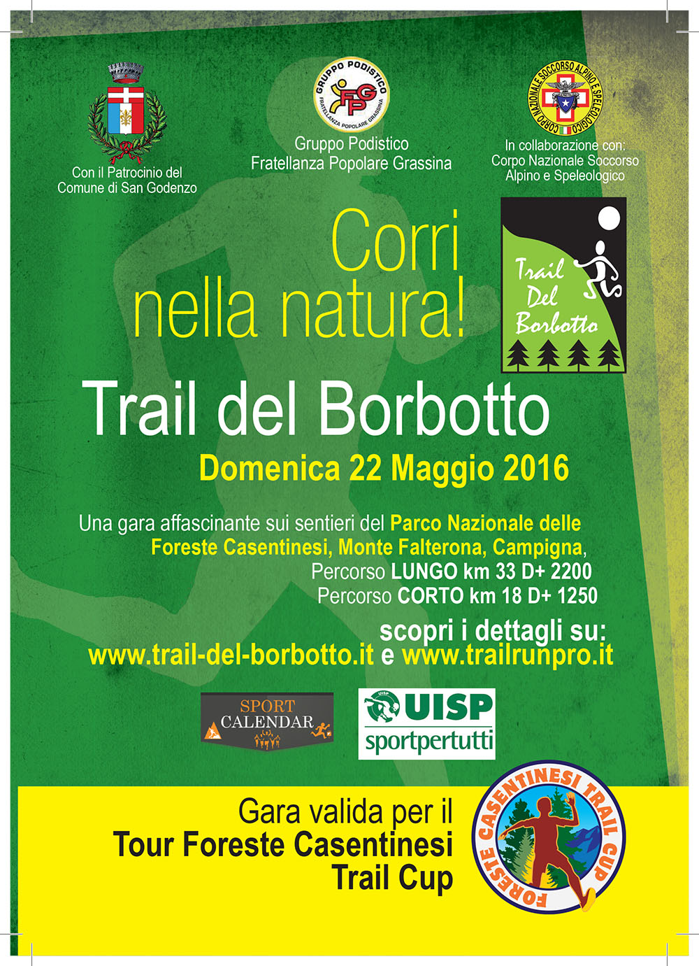 Trail del Borbotto (33 km) Trail del Borbotto (33 km)